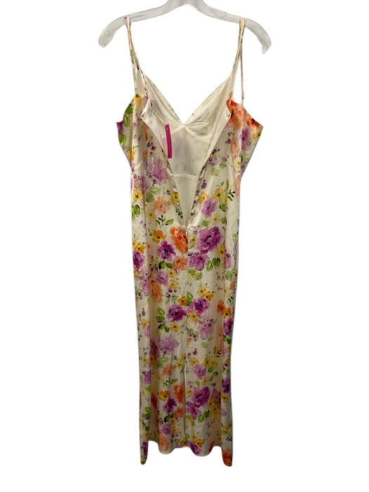 Favorite Daughter Size 12 Purple, Orange & Cream Viscose Spaghetti Strap Dress Purple, Orange & Cream / 12