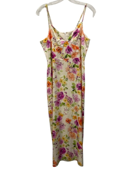 Favorite Daughter Size 12 Purple, Orange & Cream Viscose Spaghetti Strap Dress Purple, Orange & Cream / 12