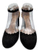 Chloe Shoe Size 38 Black Suede Round Toe Scallop Detail Block Heel Pumps Black / 38