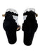 Chloe Shoe Size 38 Black Suede Round Toe Scallop Detail Block Heel Pumps Black / 38