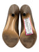 Salvatore Ferragamo Shoe Size 8 Taupe Leather Peep Toe Buckle Stiletto Pumps Taupe / 8