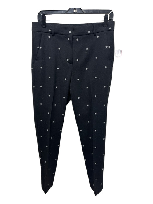 Sportmax Size 2/4 Charcoal & White Wool Blend Side Pockets Polka Dot Pants Charcoal & White / 2/4