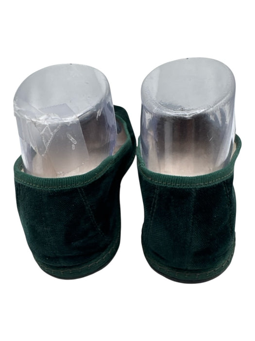 Vibi Venezia Shoe Size 37 Emerald Green Velvet Round Toe Slip On Flat Loafers Emerald Green / 37