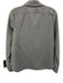 BR Size XS Gray Wool Elastic Waist Straight Leg Buttons Collar Pant Set Gray / XS