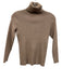 Tuckernuck Size XS Beige Brown Rayon & Nylon Turtleneck Rib Knit Sweater Beige Brown / XS