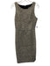 J Crew Collection Size 2 Silver, Gold, Black Wool & Polyester Sleeveless Dress Silver, Gold, Black / 2
