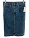 J Crew Size 2 Medium Wash Cotton Denim Zip Fly Knee length Skirt Medium Wash / 2