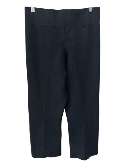 J. Crew Size L Black Viscose & Polyester Elastic Waist Pleated Pants Black / L