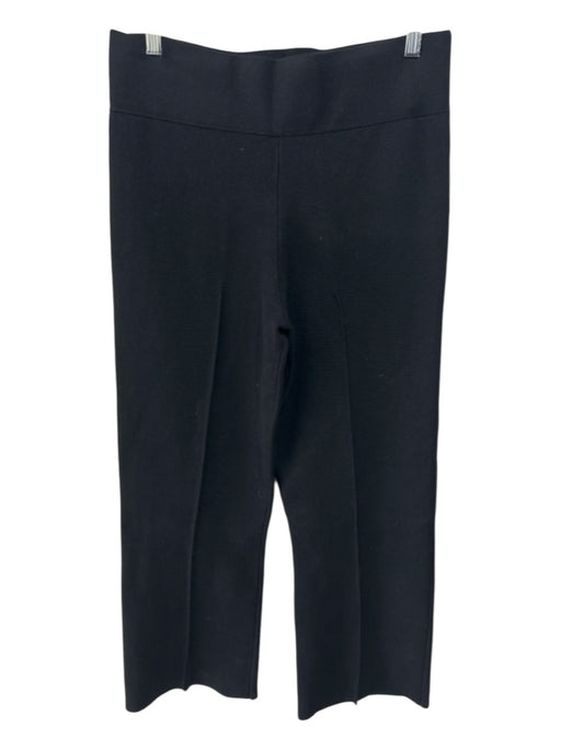 J. Crew Size L Black Viscose & Polyester Elastic Waist Pleated Pants Black / L