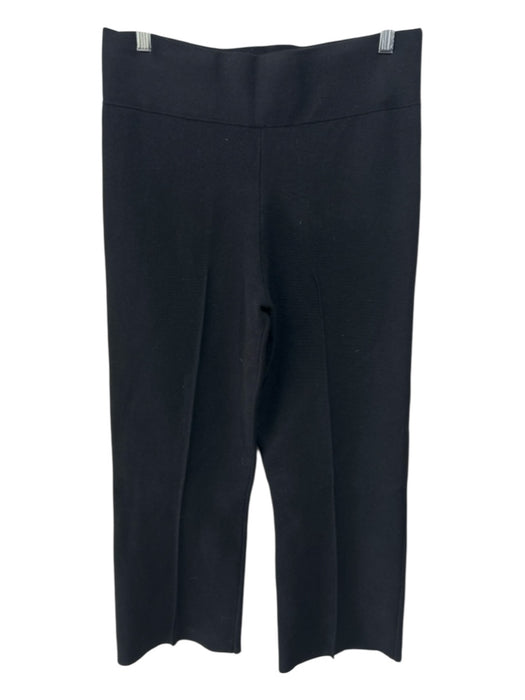 J. Crew Size L Black Viscose & Polyester Elastic Waist Pleated Pants Black / L