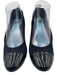 Lanvin Shoe Size 39 Navy Blue & Black Leather Suede Cap Toe Wedges Navy Blue & Black / 39