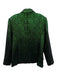 L'agence Size 12 Green & Black Poly Blend Houndstooth One Button Metallic Blazer Green & Black / 12