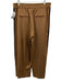 ME+EM Size 10 Brown & Black Wool Blend One Button Tie belt Pockets Pants Set Brown & Black / 10