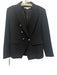 Veronica Beard Size 14 Black Polyester Viscose Button Front Tailored Coat Black / 14
