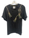 Hayley Menzies Size L Grey Cotton Beaded Short Sleeve T Shirt Top Grey / L