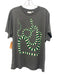 Clare V Size L Grey Cotton Cotton Snake Detail T Shirt Short Sleeve Top Grey / L
