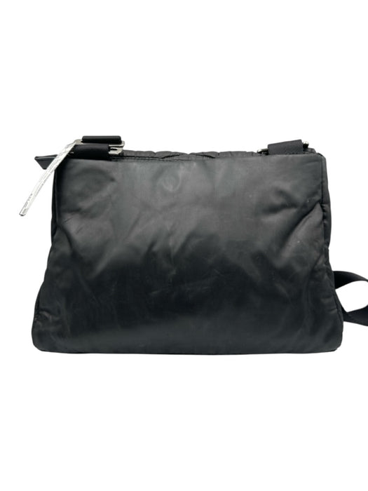 CAARA x ATHLETA Black Nylon Puffer Crossbody Bag Black