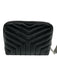 Saint Laurent Black Leather Cosmetic Black