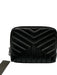 Saint Laurent Black Leather Cosmetic Black