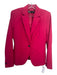 Zara Size 6 Fuschia Pink Blazer Shoulder Pads Mid Rise Tapered Pant Set Fuschia Pink / 6