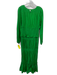 Orire Size 6 Green Linen & Cotton Smocked Waist Gathered Maxi Dress Green / 6