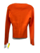 Ena Pelly Size 4 Orange Polyester Blend Knit Cut Out Long Sleeve Top Orange / 4