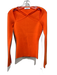 Ena Pelly Size 4 Orange Polyester Blend Knit Cut Out Long Sleeve Top Orange / 4