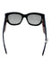 Gucci Black, Blue, Red Acetate Wayfarer Stripe Gold Logo Sunglasses Black, Blue, Red