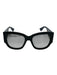 Gucci Black, Blue, Red Acetate Wayfarer Stripe Gold Logo Sunglasses Black, Blue, Red