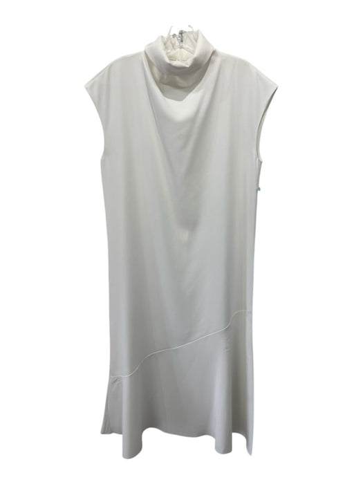 G. Label by Goop Size 4 White Polyester Cap Sleeve Mock Neck Asymetrical Dress White / 4