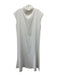 G. Label by Goop Size 4 White Polyester Cap Sleeve Mock Neck Asymetrical Dress White / 4
