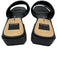 Dolce Vita Shoe Size 7.5 Black Manmade Material open toe Lizard Embossed Sandals Black / 7.5