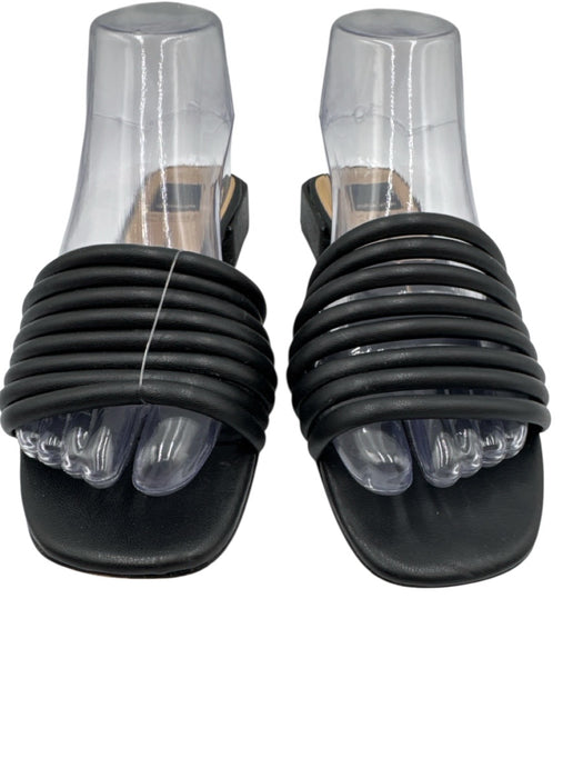 Dolce Vita Shoe Size 7.5 Black Manmade Material open toe Lizard Embossed Sandals Black / 7.5