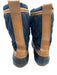 Tory Burch Shoe Size 8 navy blue & tan Rubber Leather trim Quilted Boots navy blue & tan / 8