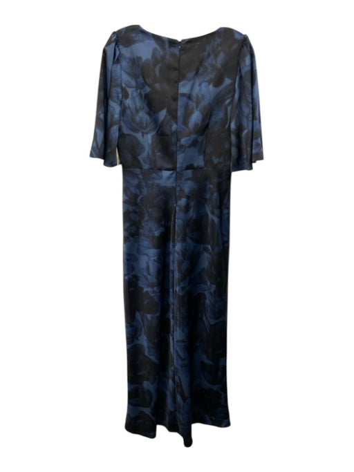 Sachin & Babi Size 6 Mixed Blues Polyester Short flutter sleeve V Neck Gown Mixed Blues / 6