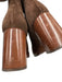 Tod's Shoe Size 38 Brown Leather Suede Square Toe Paneled Platform Boots Brown / 38