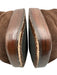 Tod's Shoe Size 38 Brown Leather Suede Square Toe Paneled Platform Boots Brown / 38