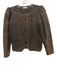 Rhode Size Small Brown & Black Cotton Denim Long puff sleeve Acid Wash Jacket Brown & Black / Small
