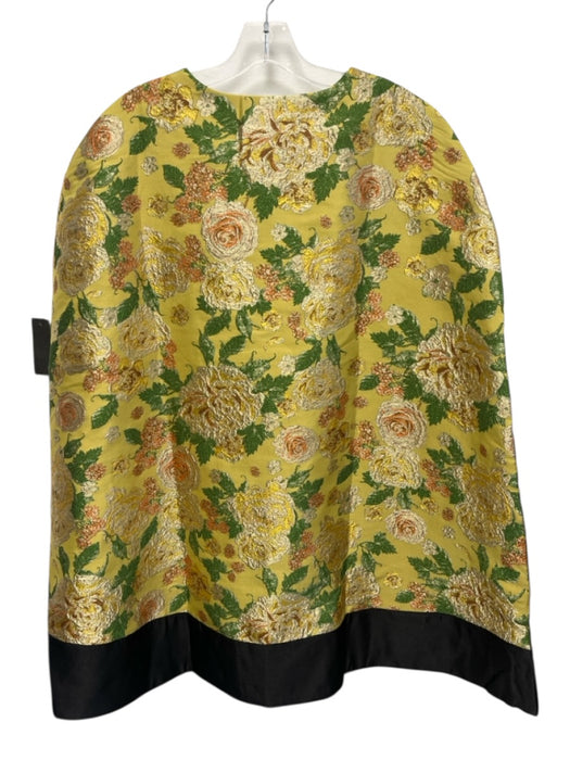 Pomander Place Size Medium Orange, Gold, Green Polyester Arm Holes Cape Jacket Orange, Gold, Green / Medium