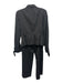 Armani Collection Size 6 Black & White Wool Blend Long Sleeve Pinstripe Pant Set Black & White / 6