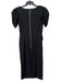 Alexia Admor Size M Black Gold Hardware Puff Cap Sleeve Wide Neck Dress Black / M