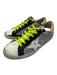 Golden Goose Shoe Size 36 Silver, Gray, Black & White Leather Glitter Sneakers Silver, Gray, Black & White / 36