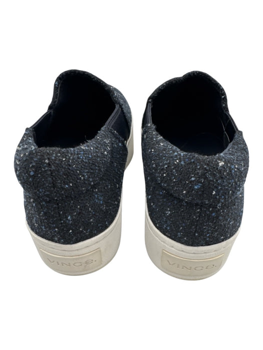 Vince Shoe Size 6 Blue & Black Wool Blend Round Toe Tweed Elastic Sneakers Blue & Black / 6