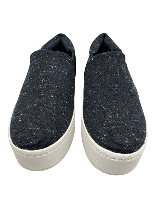 Vince Shoe Size 6 Blue & Black Wool Blend Round Toe Tweed Elastic Sneakers Blue & Black / 6