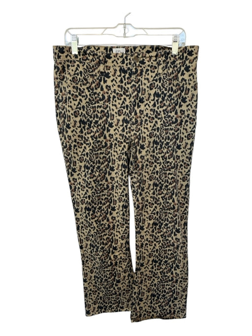 J. Crew Size 31 Tan & black Cotton High Rise Animal Print Pants Tan & black / 31