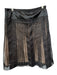 BCBG Maxazria Size 8 Black Silk Blend Pleated Skirt Black / 8