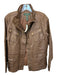 Lauren Ralph Lauren Size 6 Brown Coated Canvas Snap Buttons Jacket Brown / 6