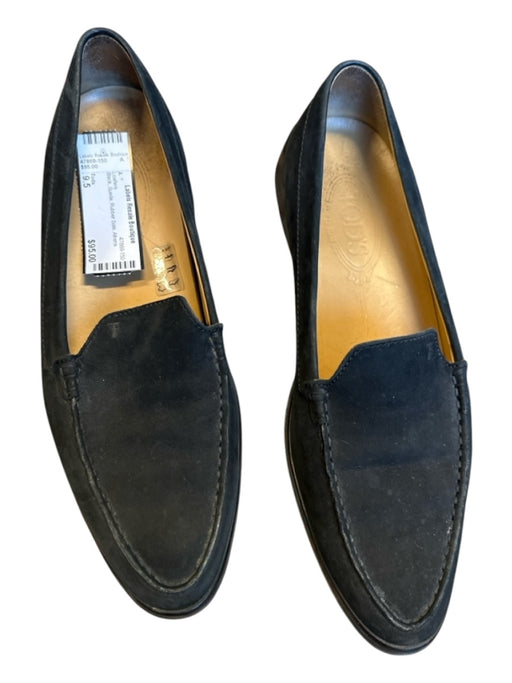 Tods Shoe Size 9.5 Black Suede Rubber Sole Loafers Black / 9.5