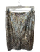 Natori Size 6 Bronze & Silver Sequin Back Zip Pencil Skirt Bronze & Silver / 6