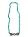 Heidi Daus Turquiose Bead Crystal Dragon Statement Necklace Turquiose